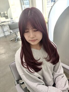 アーブル ヘアーアンドメイク(ARBRE) ブリーチダブルカラーレッド