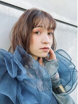 ラモードイワイインターナショナル(La Mode IWAI international) 透け感ベージュの外ハネボブ