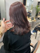 アトレ 梅田店(attrait)&nbsp;セミロングのグレージュ×大人っぽいツヤ髪