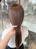 ヲタク 渋谷 代官山 恵比寿(wotaku.)&nbsp;ミルクティーブラウンブリーチカラーハイトーンダブルカラー暖色