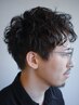 【メンズパーマ】カット+ニュアンスパーマ+Aujua 2stepTr