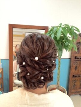 ロカット サロン(Roquat Salon) パールピンアレンジ【ヘアアレンジ　立川/立川南口/八王子】