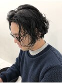 ダンディなミディアムパーマ