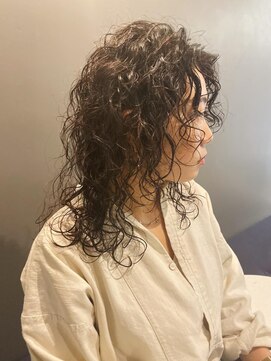 ネロ ヘアサロン 渋谷(NERO HAIR SALON) 【田中結】トレンドウルフパーマ　くるくる