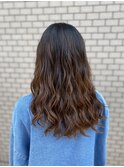 レイヤーロング　透明感のある秋カラー！