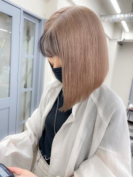 ヴェルダ 池袋店(verda) 2wayカラー.ベージュ×グレー　mizuno