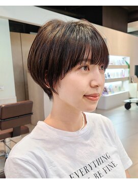 クルー(Creww KYOTO) 顔回りがかわいい目上バングマッシュショート