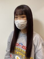 スタイル(STYLE)&nbsp;簡単スタイリング　ニュアンスカラー　サラ艶ロングバーガンディ