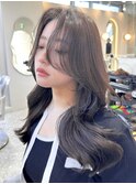 ブリーチなしグレージュ/中華美人風女帝ヘア!皆の者ひれ伏せ!