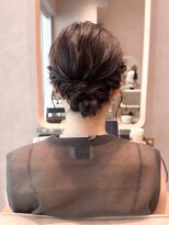 ガーデンヨコハマエスト(GARDEN YOKOHAMA est)&nbsp;ボブアレンジ　ミディアム　シンプル　ヘアセット　夏　結婚式