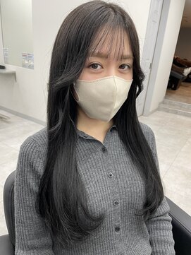 アオアクア バイ グルグル 小岩店(ao akua by GULGUL) 小岩/レイヤーカット/ダブルカラー/ブリーチなしカラー/顔周り