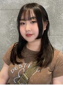 姫カットレイヤーロングミディアムハッシュカット20代30代#7