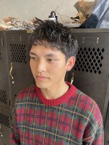 アチーブリス(achieve Liss)&nbsp;メンズヘアニュアンスパーマビジネスショート黒髪20代30代40代
