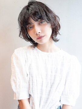 オーバーヘアー 大久保店(over hair) 【over hair】 ナチュラルマッシュウルフ×パーマ