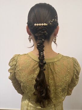オーブ ヘアー リリー 博多2号店(AUBE HAIR lily) 結婚式タイトめ編みおろし♪♪
