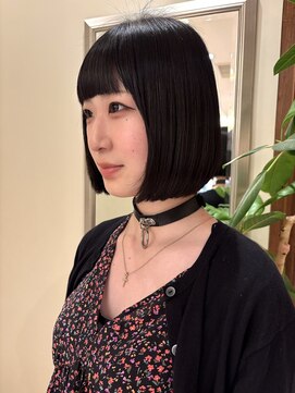 ビュートリアム265(BEAUTRIUM 265) ★黒髪ボブ内巻きボブ縮毛矯正艶髪ぱつっとボブ前髪ありボブ銀座