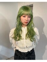 コードプラスリム(CODE+LIM)&nbsp;ペールグリーン／ミントカラー／顔まわりカット／ライムグリーン