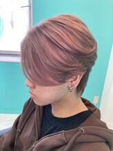 前下がり×ダブルカラー