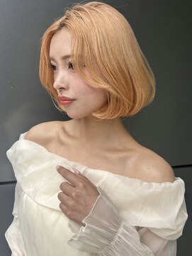 トルネード(TORNADO) タンバルモリ 韓国ボブ ベージュ ヨシンモリ 内巻きボブ　A1103