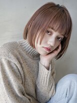 ギークス(GEEKS)&nbsp;【GEEKS渋谷】レイヤーボブ/ショコラピンク/冬カラー/伸ばしかけ