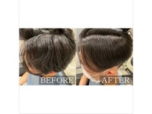 ちょっとした癖も、曲がる縮毛矯正で、究極に自然にみえる仕上がり！うねりを改善！