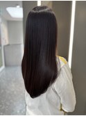 水素シナジーカラー×ピンクブラウン