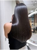 髪質改善/ストレート/艶髪/透明感/グレージュ/前髪/恵比寿駅
