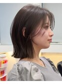 大人ボブ銀座レイヤーカット有楽町ミディアムボブベージュ