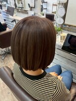 エルズ 大宮店(ailes)&nbsp;大宮/ミルクティーブロンド/ダークブルー/デジタルパーマ