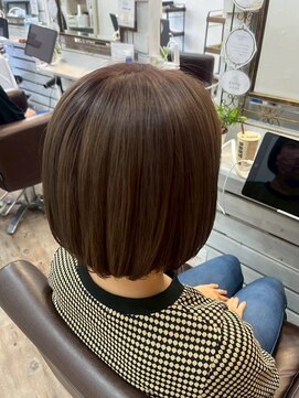 エルズ 大宮店(ailes) 大宮/ミルクティーブロンド/ダークブルー/デジタルパーマ
