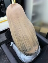 ランズ アネックス 梅田(LANDS ANNEX) ホワイトベージュにエクステ60本