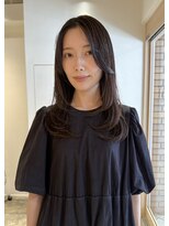 アニー(ANY)&nbsp;sheer gray × layer cut