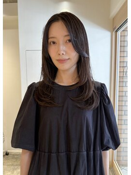 アニー 大宮(ANY) sheer gray × layer cut