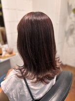 ヘアーアンドメイク ルシエル(hair&make Luxiel)&nbsp;【オフィスOK】派手すぎない大人シアーピンク☆細めハイライト