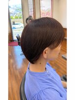 ヘアーズ サエミ ショートカット+ツーブロックでスッキリ!夏スタイル♪