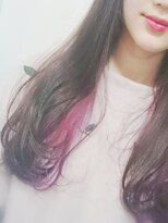 フラッグ ヘアー 天神西通り店(Flag HAIR) ピンクパープル☆インナーグラデーション