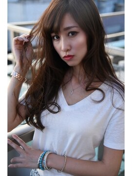 ヘアサロンエム 川越(HAIR SALON M) 斜めバング×ニュアンスロング