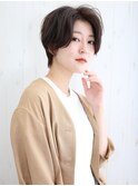 【HALE銀座】センターパート*ハンサムショート