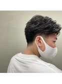 オールバックショート