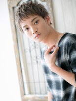 グルーミングサロン バーバー キャッスル 北浦和西口(Grooming salon Barber Castle) グレイアッシュのフェザーマッシュ束感ショートM