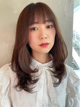 ビュートリアム 南青山(BEAUTRIUM) 大人可愛いレイヤー 顔まわりレイヤー ブラウン 20代30代40代