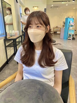 カラン(caran) 大人セミロング/ピンクブラウン【MAZDA】