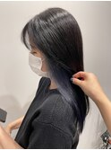 イヤリングカラー*ブルーブラック