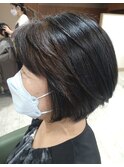 大人艶髪ショートグラデーション