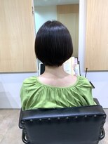 ラベスト バイ セロ 池袋本店(LOVEST by CERO)&nbsp;Afterグレージュアッシュ斜めバングアッシュブラックベージュ