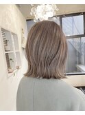 切りっぱなしボブ☆ラベンダーアッシュ　HIROKI