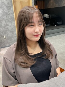 フォンド 津田沼(fond.) 斜めバング/グレージュカラー/デザインカラー/津田沼駅