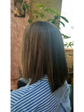 ロッソバイアルター 鎌取(ROSSO by aL-ter) 前髪/マチルダボブ/ピンクベージュ/インナーグレージ石橋奈津子