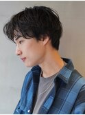 メンズセンターパート/ニュアンスパーマ
