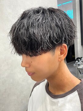 エルマーク 心斎橋(L-MARK) マッシュスパイラルパーマツイストスパイラル波巻きメンズ